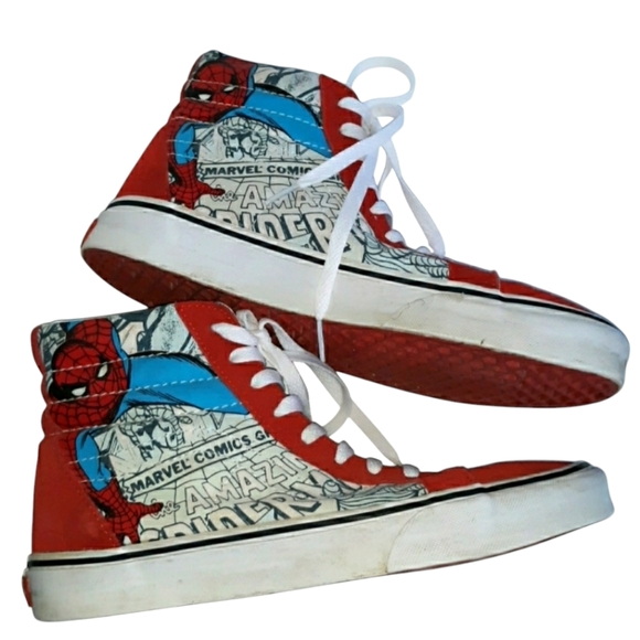 Rare VANS Marvel Comics Spiderman Sk8-Hi Deadstock